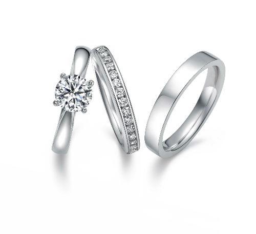  Infini Love Diamondȫ@ϵ Pt900K@ʯָ& Promessa 18KɫS@ʯָ  Promessa 18KɫSָ